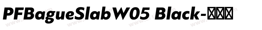 PFBagueSlabW05 Black字体转换